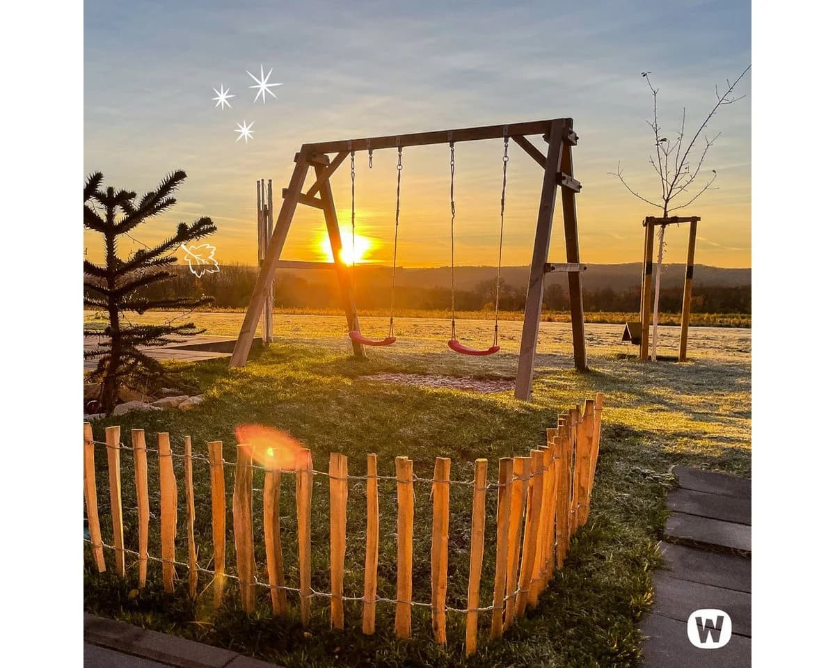 Wickey Doppelschaukel Sky Dancer Prime - Massives Holzgestell mit 2 Sitzen - Bild 4