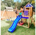Wickey Spielturm Smart Cave mit Schaukel, Rutsche & Sandkasten Bild 5