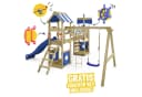 Wickey Spielturm StormFlyer Klettergerüst Schiffsoptik Rutsche Kletterwand Bild 1