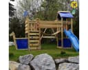 Wickey Spielturm StormFlyer Klettergerüst Schiffsoptik Rutsche Kletterwand Bild 5