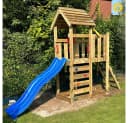 Wickey Spielturm JoyFlyer Garten-Klettergerüst mit Wellenrutsche & Sandkasten Bild 5