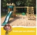 Wickey Spielturm DragonFlyer Stelzenhaus Ritterburg Grau Bild 5