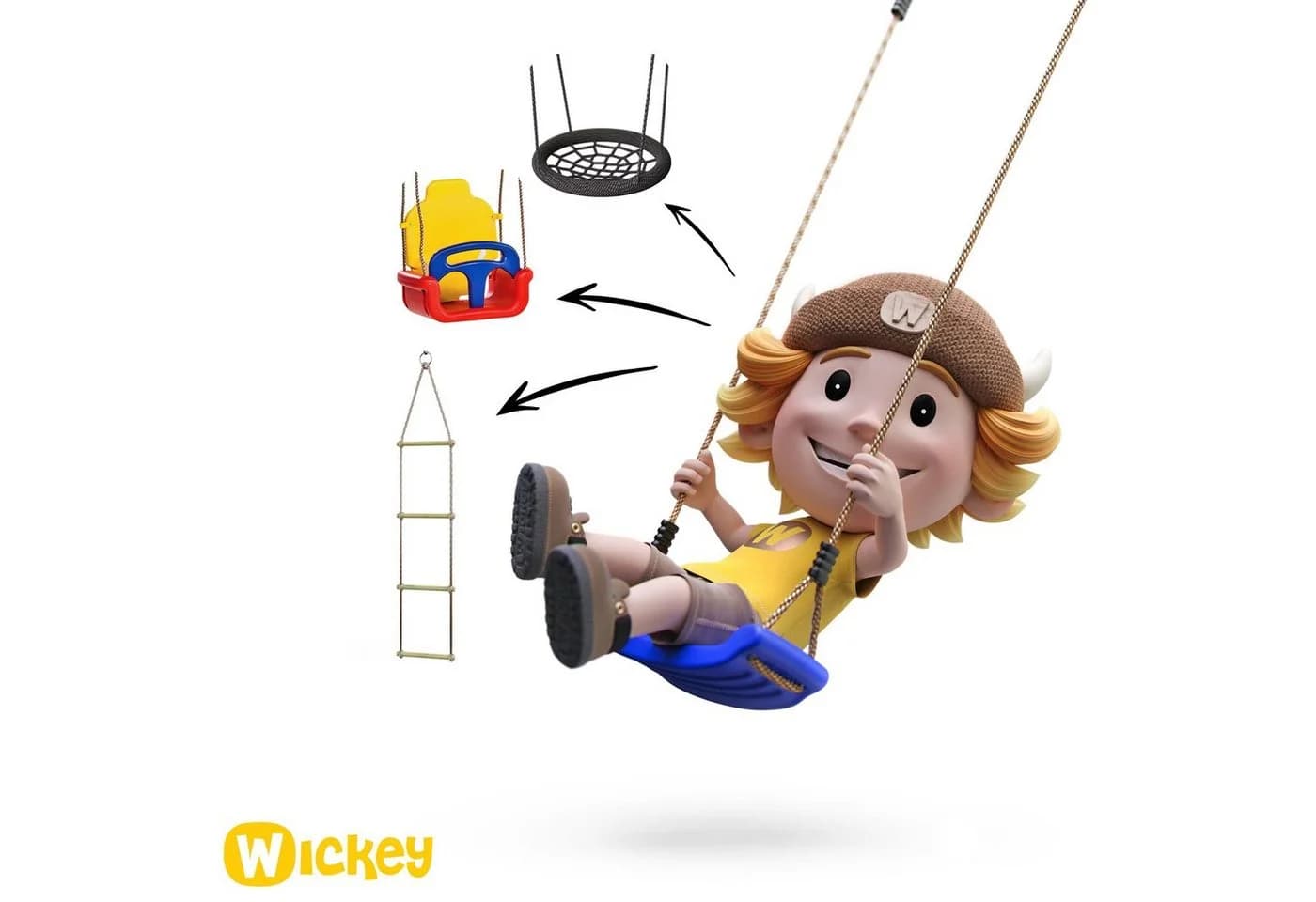 Wickey Spielturm-Spielzeugset Swing für Spieltürme - Bild 4