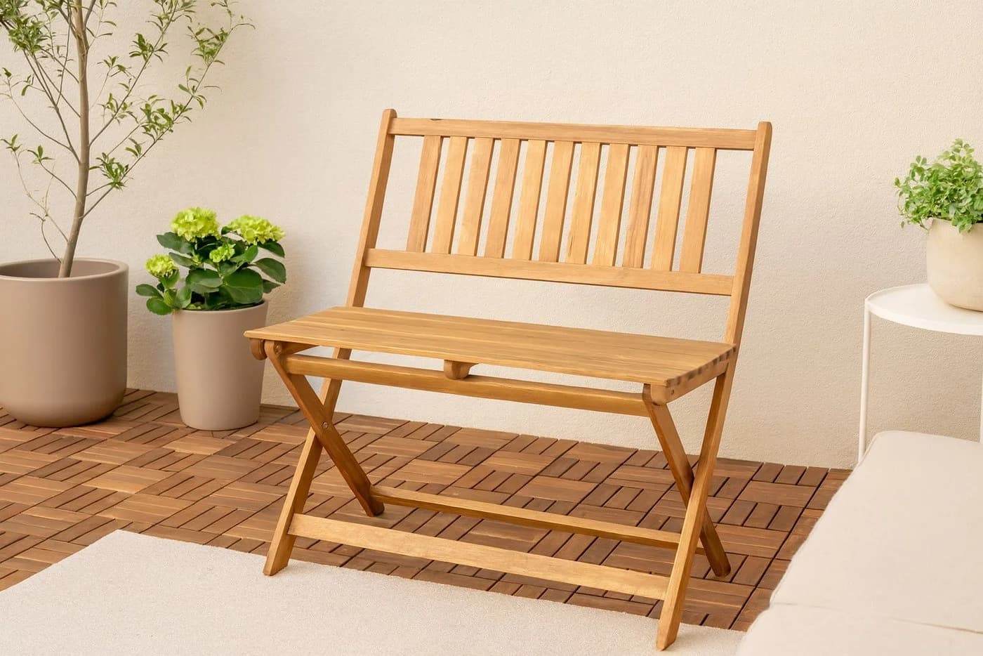 SAM® Gartenbank Skirino aus Akazienholz mit Klappfunktion - Bild 2