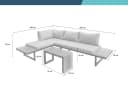LC Garden Gartenlounge-Set Sungardo 3tlg. Anthrazit Aluminium mit Auflagen Bild 4