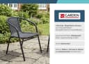 LC Garden Garvista Stapelstuhl Schwarz Gartenstuhl mit Armlehnen Bild 3