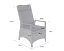 LC Garden Keramo Gartenstuhl Grau Aluminium Bild 3