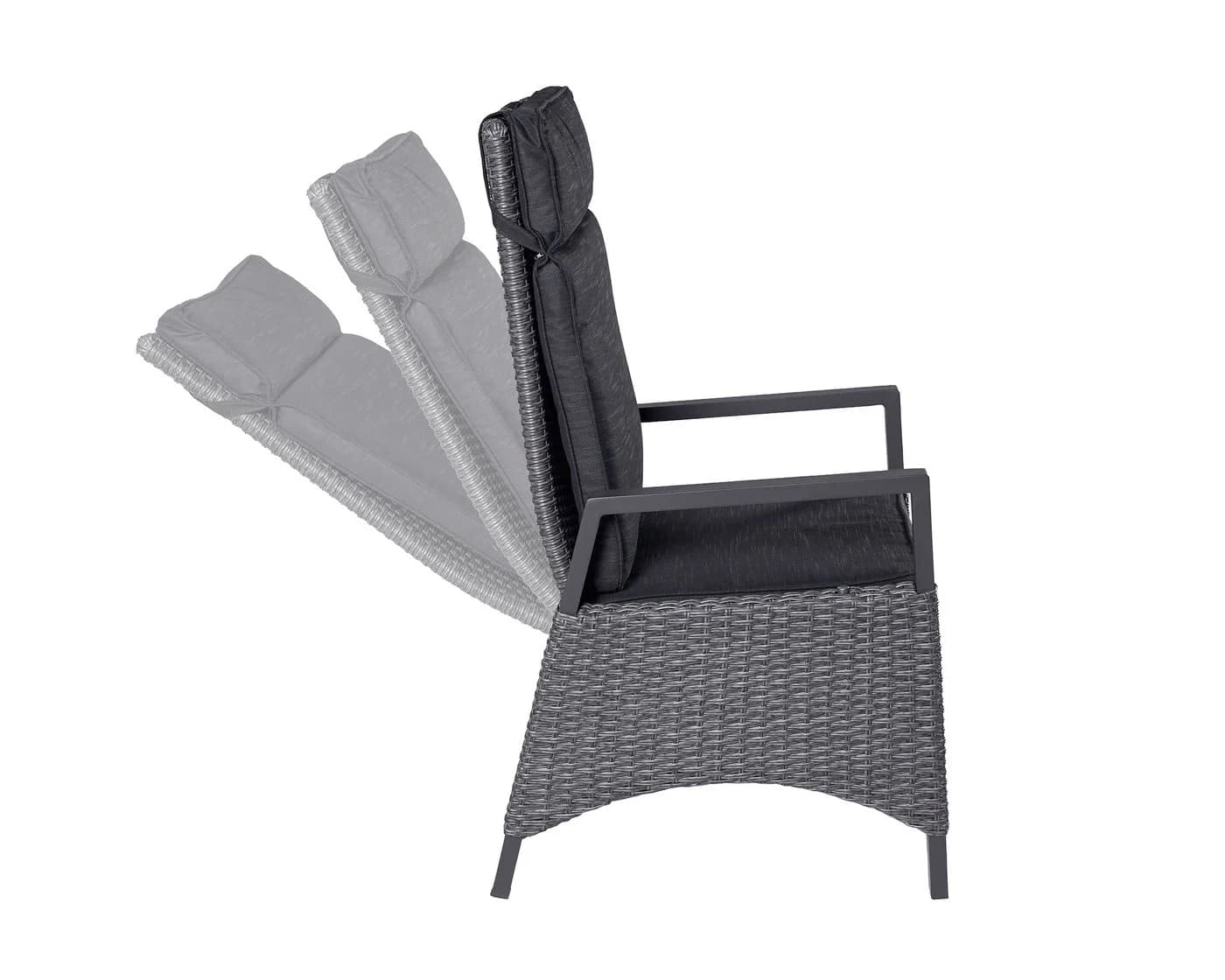 LC Garden Keramo Gartenstuhl Grau Aluminium - Bild 5