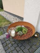 Köhko Feuerschale Braga mit 3-Beine Ständer Rost-Patina Bild 5
