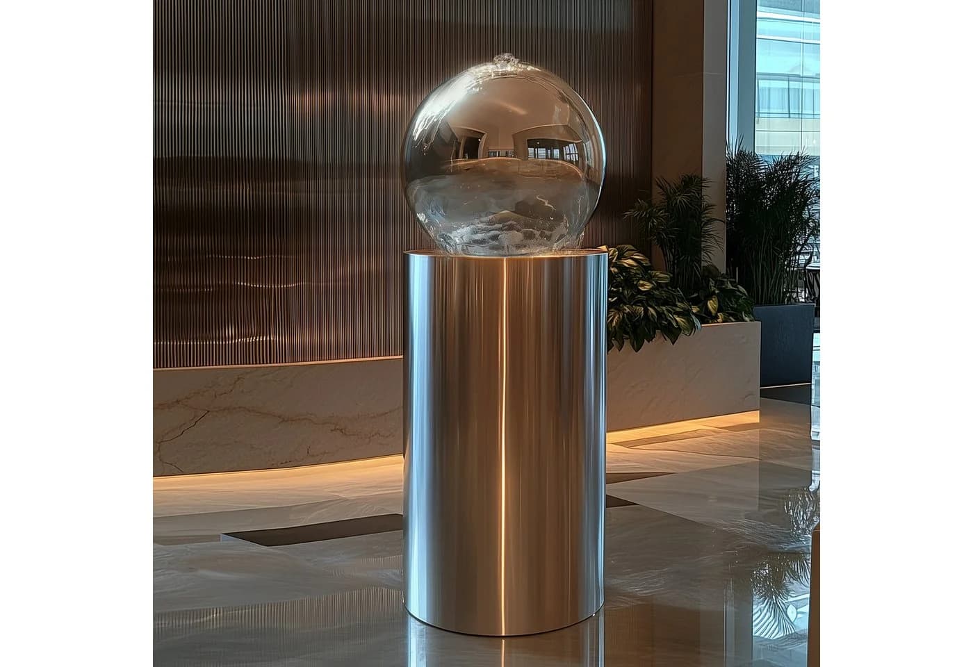 Köhko Kugelbrunnen Edelstahl mit LED-Beleuchtung - Bild 2