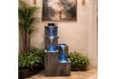 Köhko Gartenbrunnen mit LED Wasserfall Polyresin Bild 4