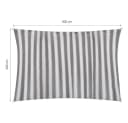 Lumaland Sonnensegel Rechteck 2x3m UV-Schutz 90% Weiß HDPE Bild 4