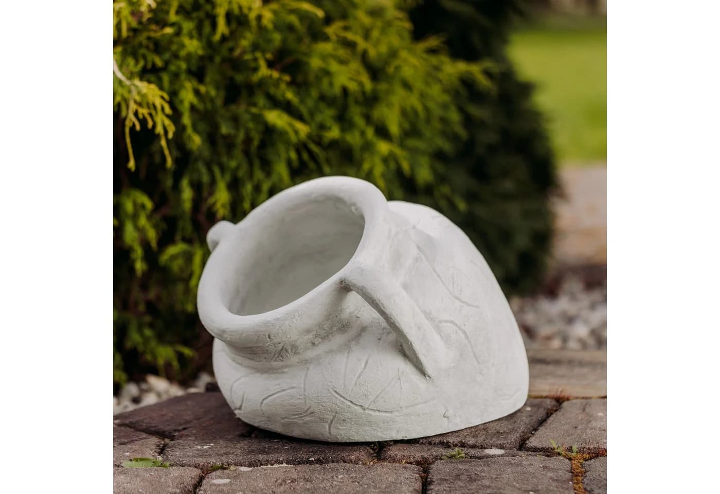 gartendekoparadies.de Pflanzkübel Amphore Grau Frostsicher - Bild 2