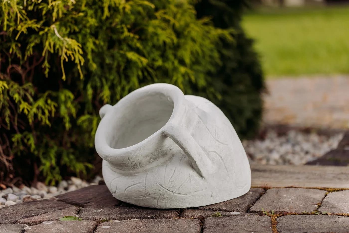 gartendekoparadies.de Pflanzkübel Amphore Grau Frostsicher - Bild 5