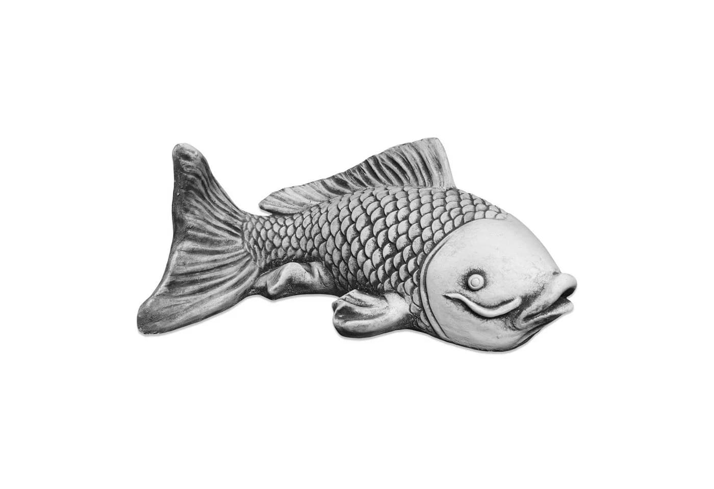 gartendekoparadies.de Gartenfigur Saragoi-Fisch Grau Frostsicher