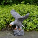 gartendekoparadies.de Gartenfigur Adler Steinfigur Grau Bild 2
