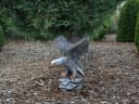 gartendekoparadies.de Gartenfigur Adler Steinfigur Grau Bild 3