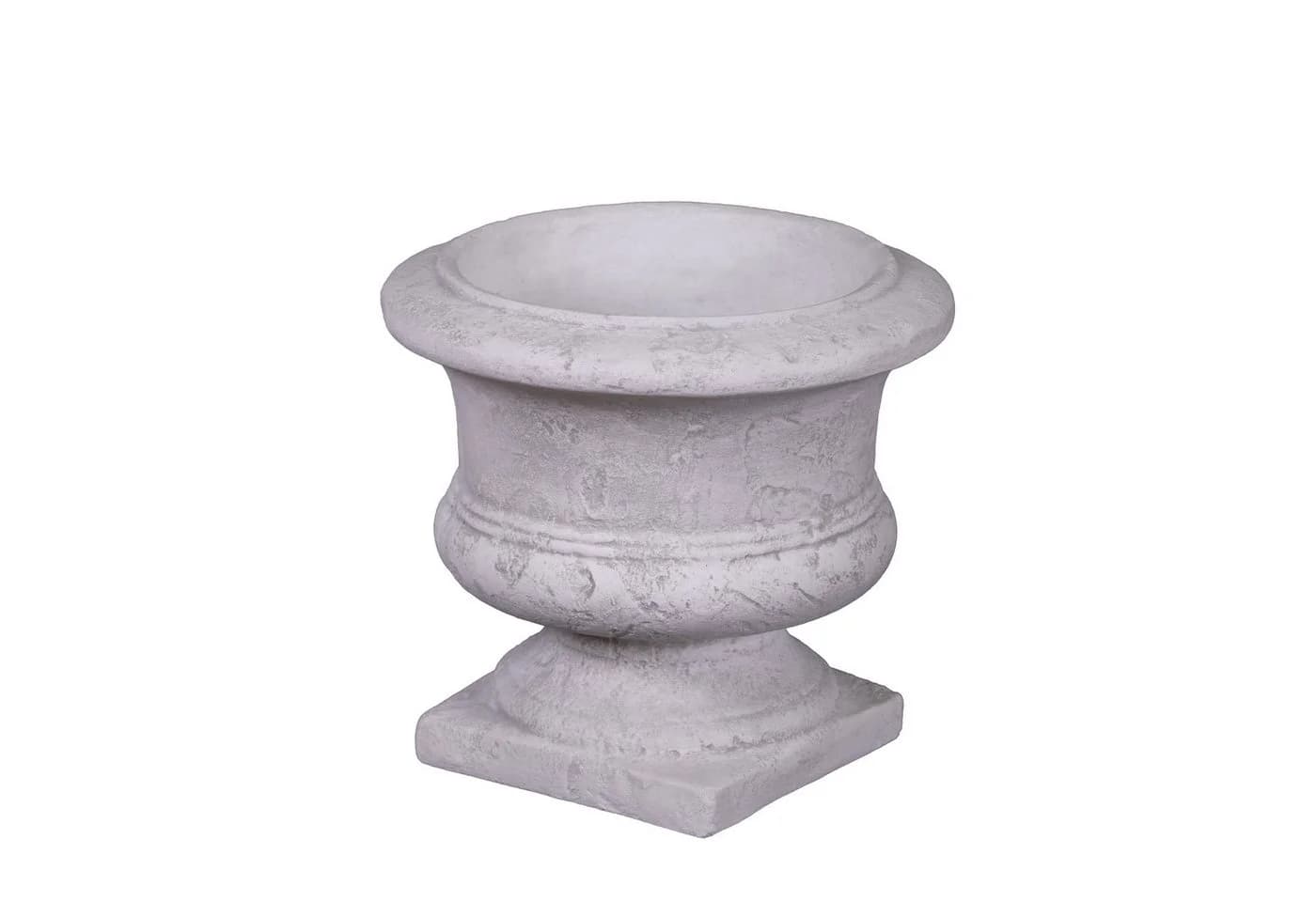 gartendekoparadies.de Pflanzkübel Rustikal Grau Frostsicher 32 cm