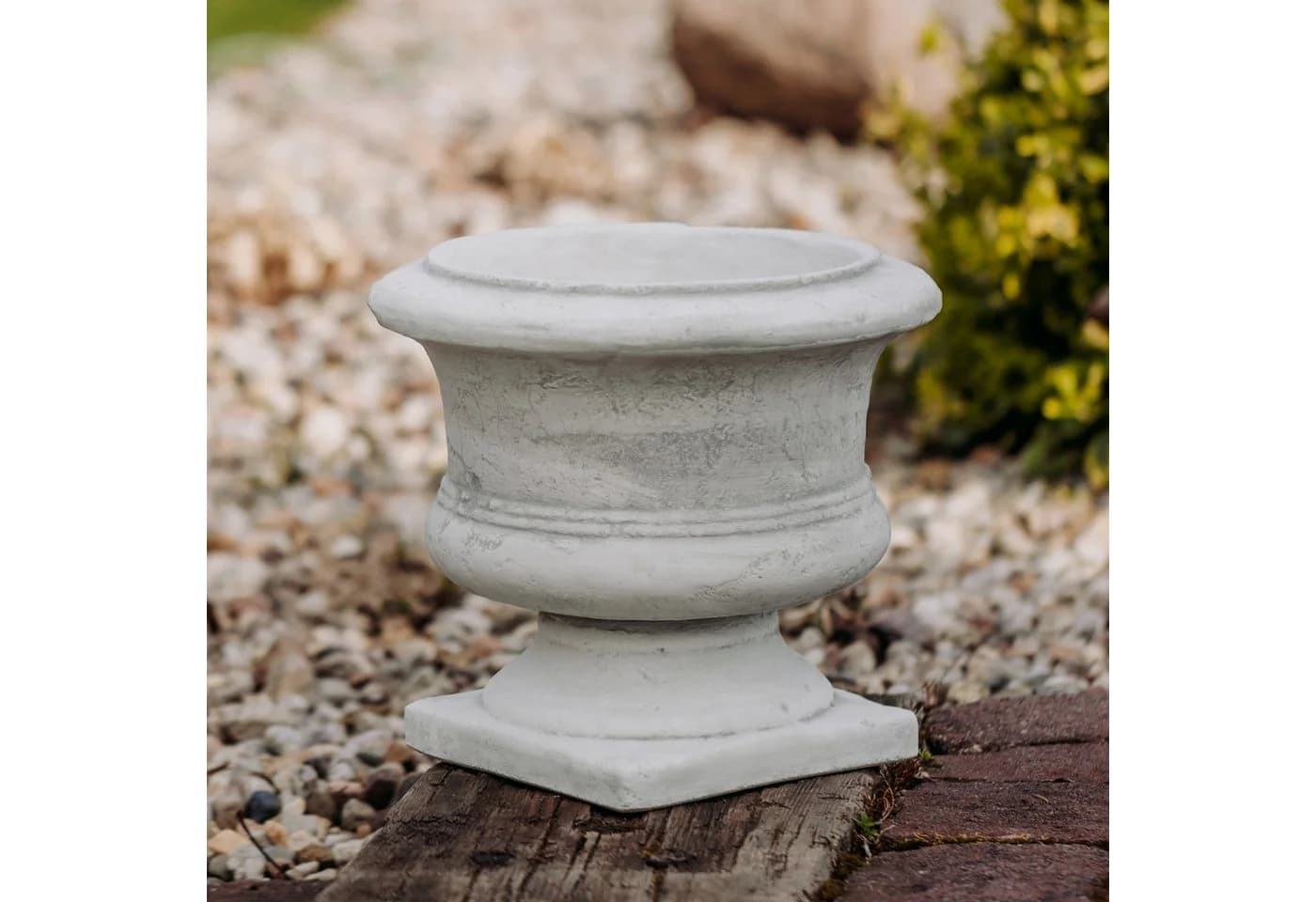 gartendekoparadies.de Pflanzkübel Rustikal Grau Frostsicher 32 cm - Bild 2