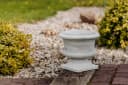 gartendekoparadies.de Pflanzkübel Rustikal Grau Frostsicher 32 cm Bild 3