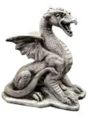 gartendekoparadies.de Gartenfigur Sagenhafter Drache Grau Bild 1