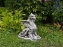 gartendekoparadies.de Gartenfigur Sagenhafter Drache Grau Bild 5