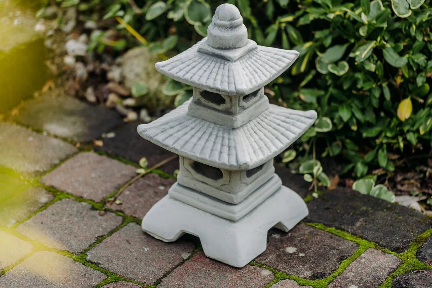 Gartendekoparadies.de Japanische Pagode Steinlaterne Grau - Bild 3