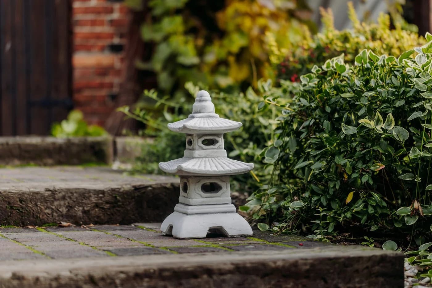 Gartendekoparadies.de Japanische Pagode Steinlaterne Grau - Bild 5