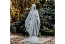 gartendekoparadies.de Gartenfigur Statue Madonna Mutter Maria Steinfigur Grau Bild 2