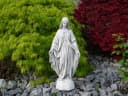 gartendekoparadies.de Gartenfigur Statue Madonna Mutter Maria Steinfigur Grau Bild 4