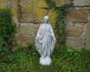 gartendekoparadies.de Gartenfigur Statue Madonna Mutter Maria Steinfigur Grau Bild 5