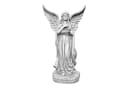 Gartenfigur Engel mit Flügeln Grabengel Steinfigur Grau Frostsicher Bild 1