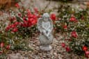 Gartenfigur Engel auf Kugel Grabengel Steinfigur 37 cm 6 kg Frostsicher Bild 5