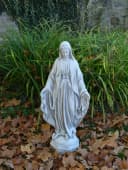 gartendekoparadies.de Gartenfigur Madonna Stein Grau Frostsicher Bild 5
