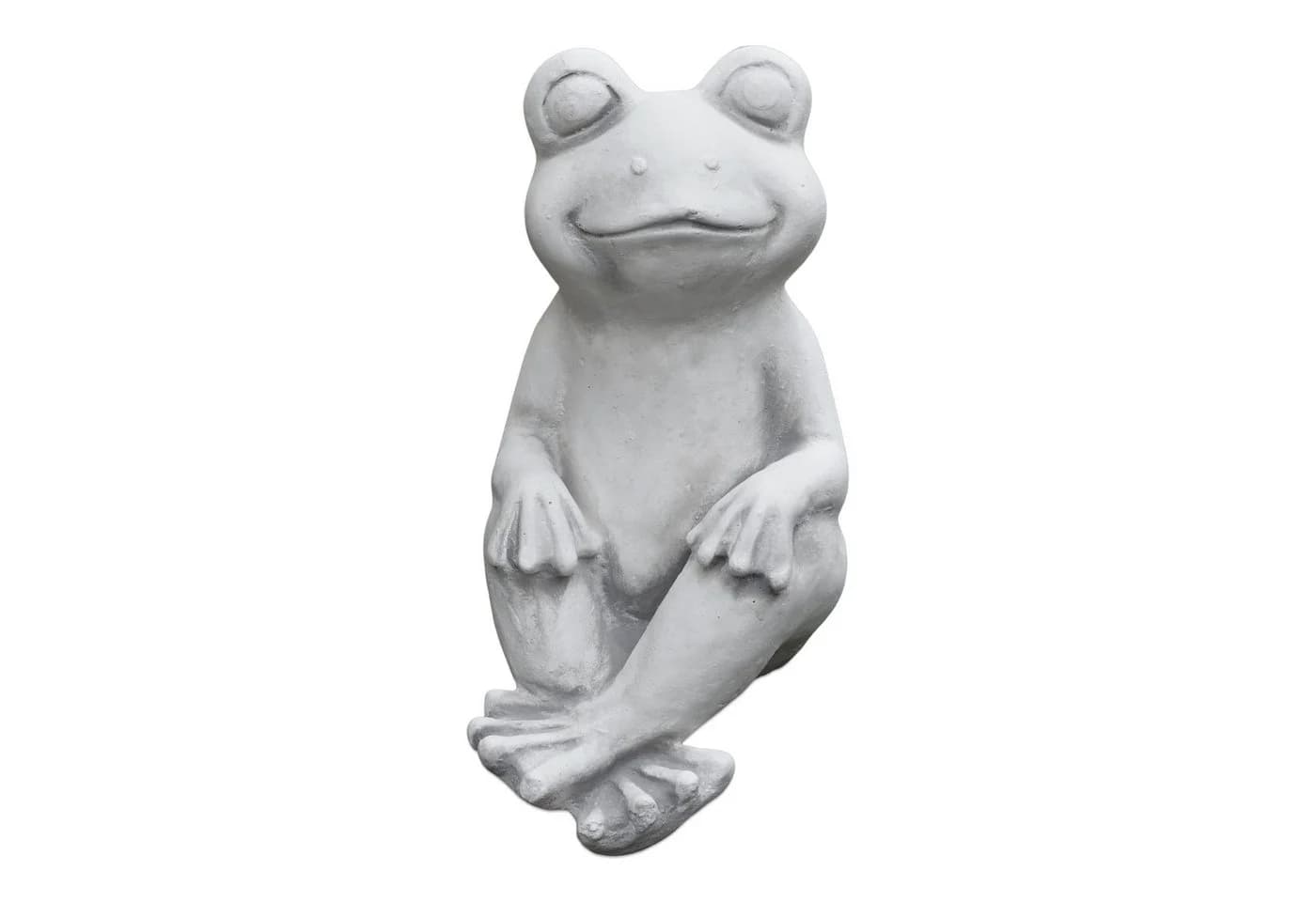 gartendekoparadies.de Gartenfigur Froggi Frosch Frostsicher Grau