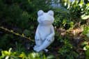 gartendekoparadies.de Gartenfigur Froggi Frosch Frostsicher Grau Bild 5