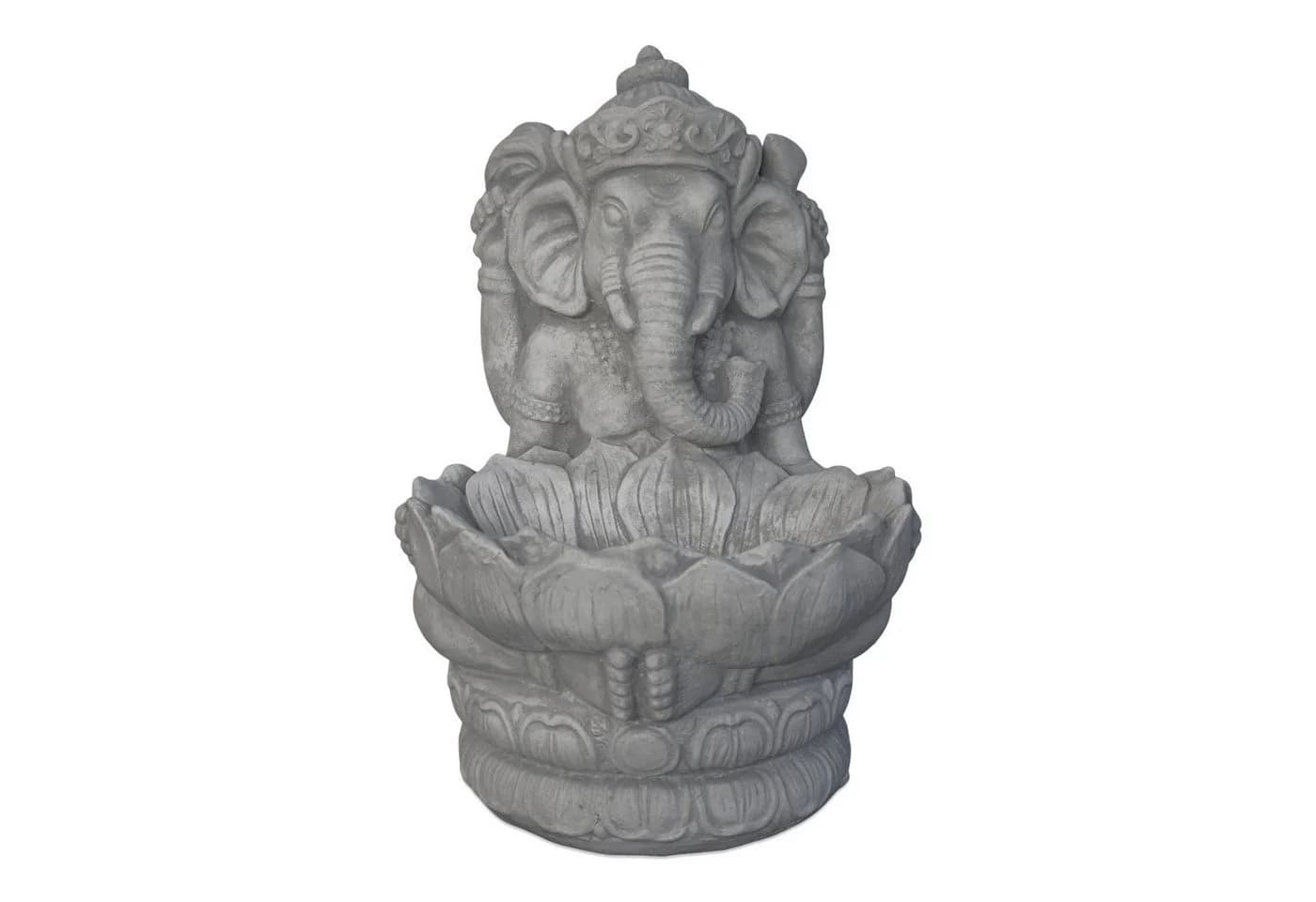 Gartendekoparadies.de Ganesha Steinfigur Grau Frostsicher - Bild 5