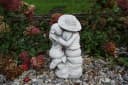 gartendekoparadies.de Gartenfigur Junge und Mädchen Figur Steinfigur 43 cm Bild 3