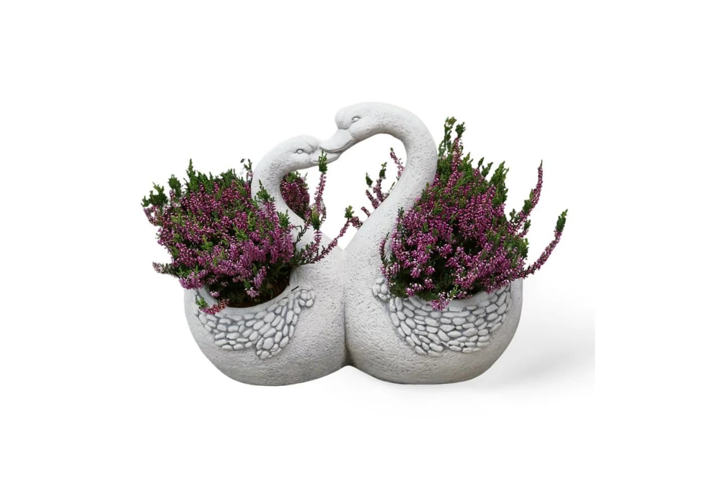 gartendekoparadies.de Pflanzschale Schwäne Blumenampel Beton
