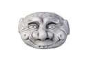 Gartenfigur Lustiges Gesicht Steinkopf Grau Frostsicher Bild 1