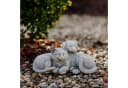 gartendekoparadies.de Gartenfigur Hund und Katze Grau Steinguss Bild 2