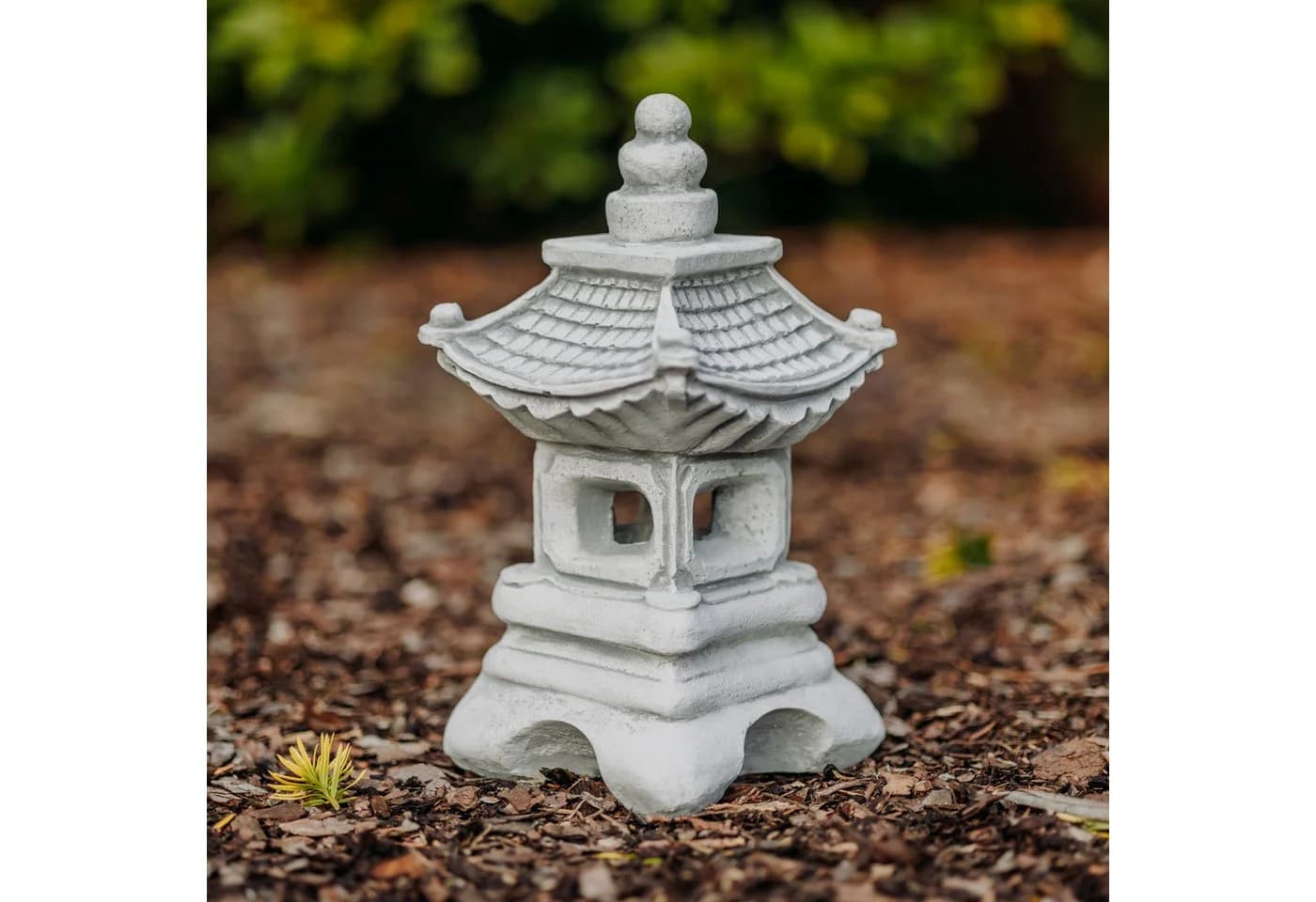 gartendekoparadies.de Japanische Garten-Steinlaterne Yukimi 31 cm Höhe 16 cm Breite 6 kg Frostsicher - Bild 2