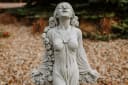 Gartenfigur Flora Statue Grau Römische Göttin Frostsicher Bild 5