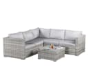 BIXENTE Gartenlounge-Set Polyrattan 5-Sitzer mit Tisch und Eisfach Bild 2