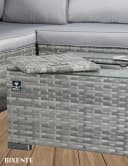 BIXENTE Gartenlounge-Set Polyrattan 5-Sitzer mit Tisch und Eisfach Bild 5