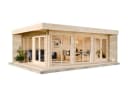 Alpholz Gardenlounge Viva B Gartenhaus 44mm Wandstärke Naturbelassen Bild 5