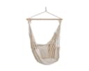 GartenHero Hängesessel Beige Hartholz mit Kissen Bild 1