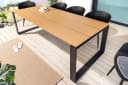 riess-ambiente Gartentisch FLOATING 210cm Natur/Schwarz WPC Aluminium Bild 2
