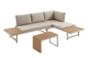 riess-ambiente Lounge-Set 3-tlg. Beige/Grau WPC Aluminium Bild 1