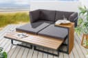 riess-ambiente Lounge-Set 3-tlg. Beige/Grau WPC Aluminium Bild 5